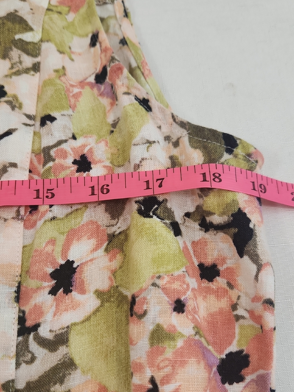 J. Jill Floral Linen Sleeveless Dress. Size S - Picture 10 of 11